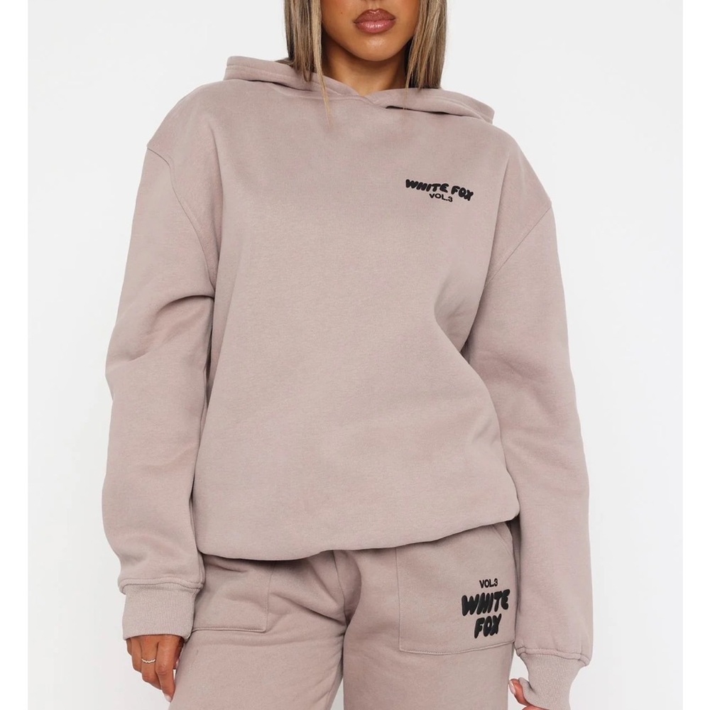 White Fox Boutique Taupe Hoodie